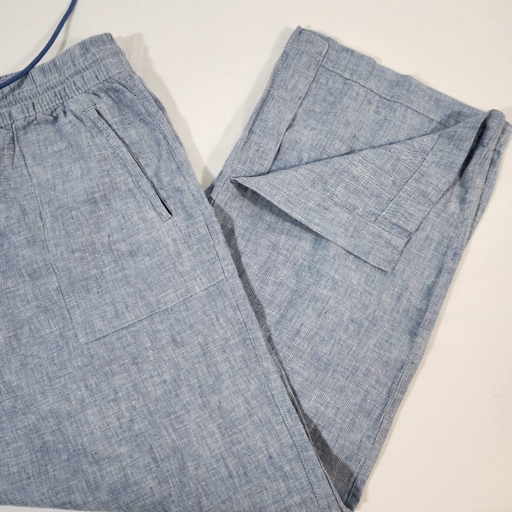 Athleta Blue Wide Leg Pants - Picture 6 of 8